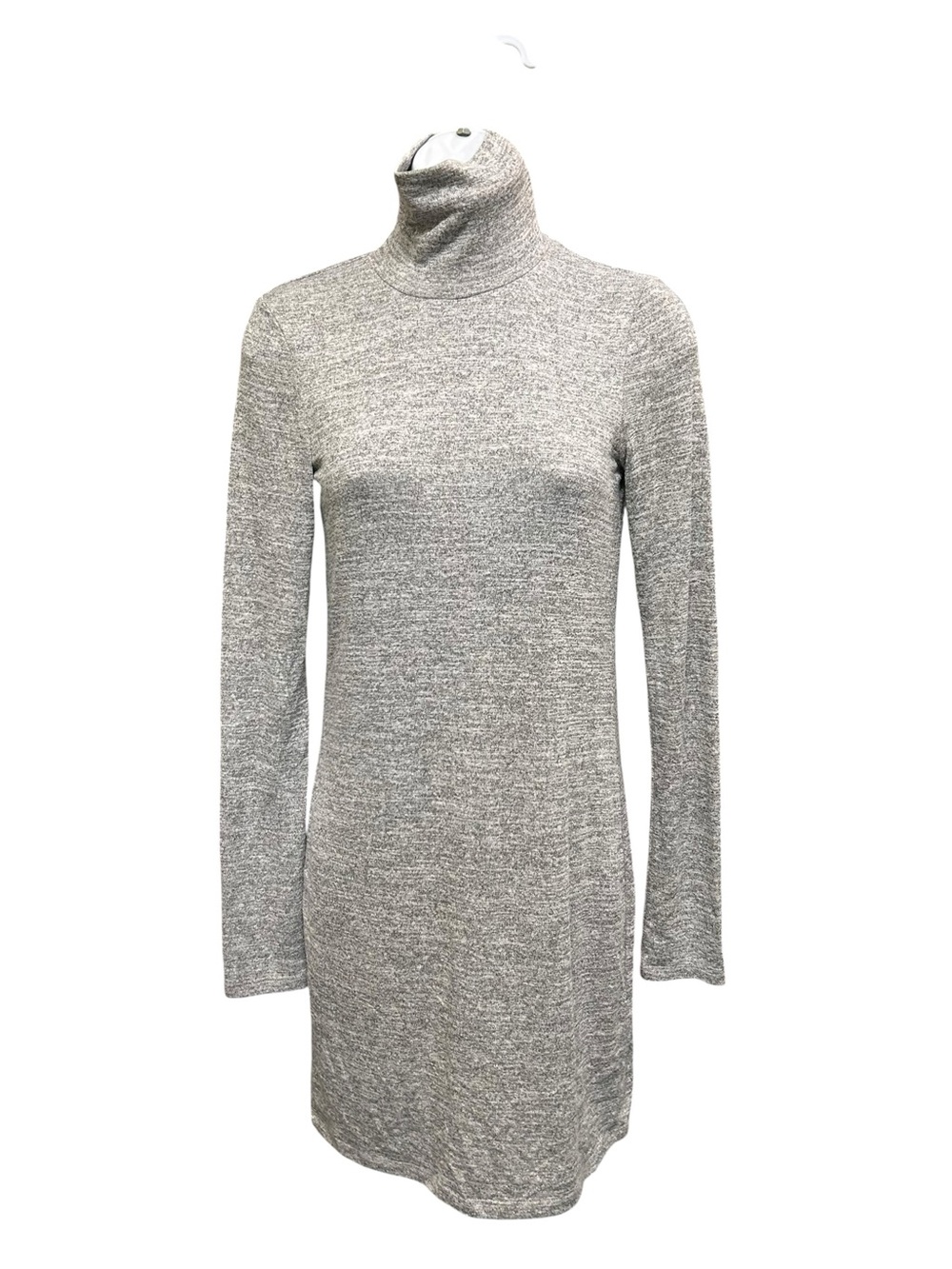 Wilfred Free Speckled Gray High Neck Stretchy Knit Dress Size S